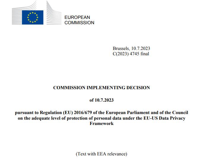 欧盟和美国就数据隐私达成框架协议