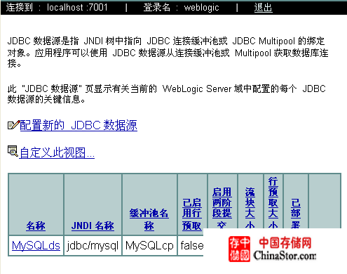 MyEclipse+WebLogic+MySQL数据源的配置13