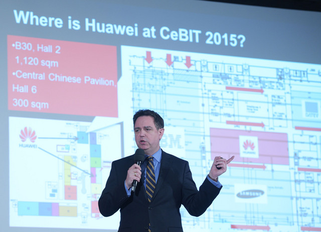 华为参加CeBIT 2015展前预热大会 