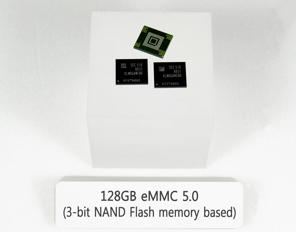 三星量产eMMC 5.0移动存储器 采用3bit闪存颗粒