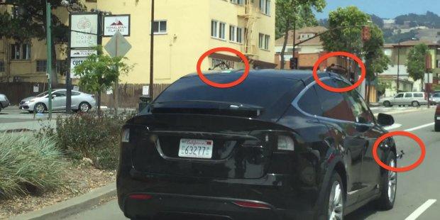 特斯拉Model X SUV上惊现秘传感器