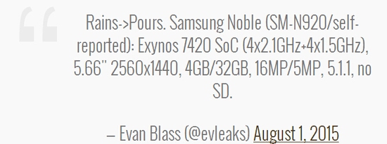 三星Note 5爆料：存储提升不支持SD卡