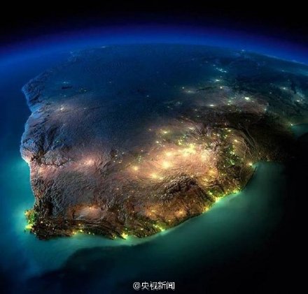 好美！NASA航拍地球夜景(组图)