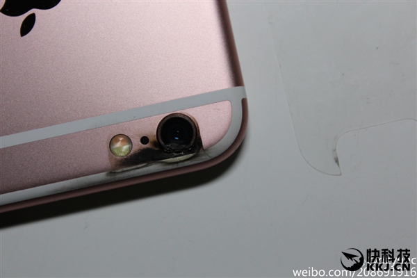 iPhone 6S被曝充电爆炸：摄像头烧焦