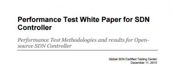 SDN领域再突破 控制器性能测试白皮书正式发布