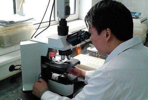 青海三文鱼养殖场演示检测寄生虫，显微镜操作引质疑