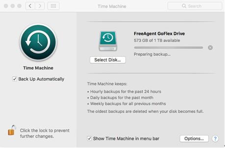 苹果自带备份工具Time Machine