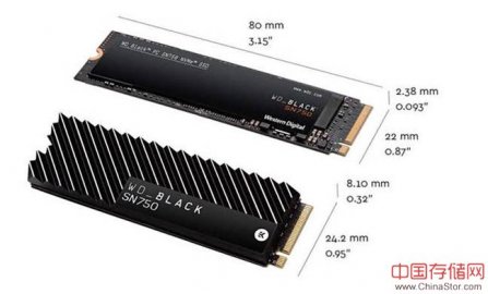 西部数据发布带散热器的SN750固态硬盘，性能更高，面向游戏玩家