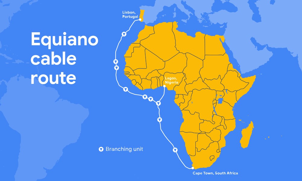 谷歌非洲建立电缆