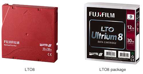 FujiFilm Corporation于2019年9月2日推出LTO Ultrium8数据盒式磁带（LTO-8）。