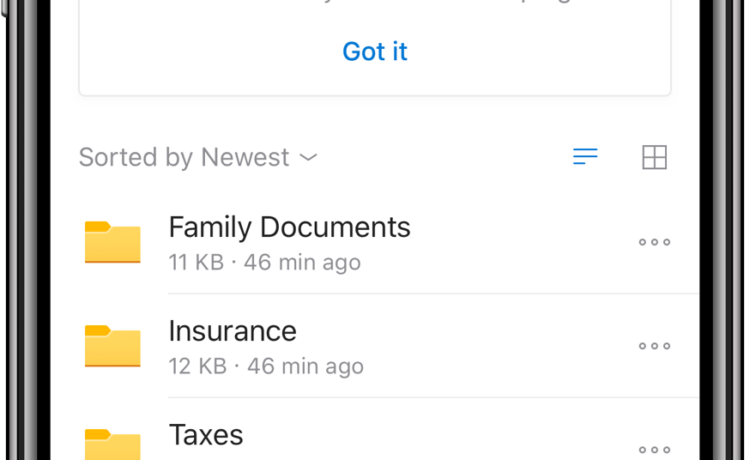 一张图像，上面显示了 OneDrive 个人保管库针对已上传的文件的扫描选项。