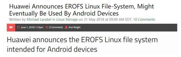 华为EROFS文件系统介绍，一种运行在安卓手机上的Linux只读文件系统