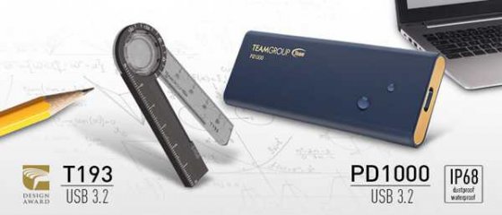 Team（十铨科技）发布一款带量角器，放大镜和磁铁功能的SSD文具闪存盘