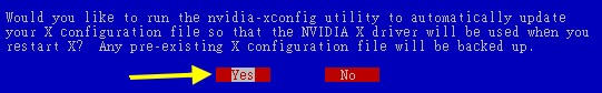 NVidia 驱动程序安装示意